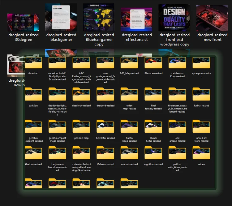PodBulk output foldered by design, dozens of folders each named and ready to upload
