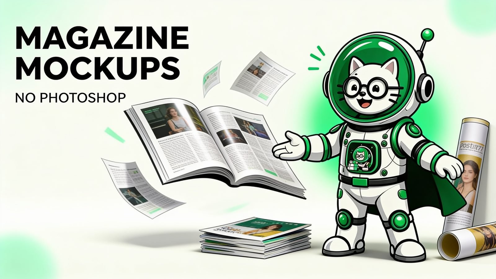 Free Magazine & Print Mockups Without Photoshop