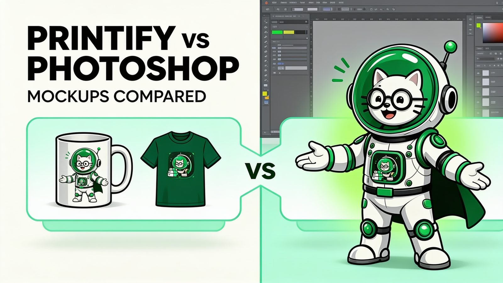 Printify vs Photoshop Mockups: Which Is Better in 2026?
